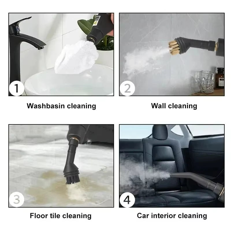 1.2L Steam Cleaner High Temperature Sterilization Air Conditioning Kitchen Hood Home /Car Steaming Cleaner 220V/110V EU/US Plug